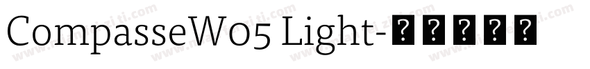 CompasseW05 Light字体转换
